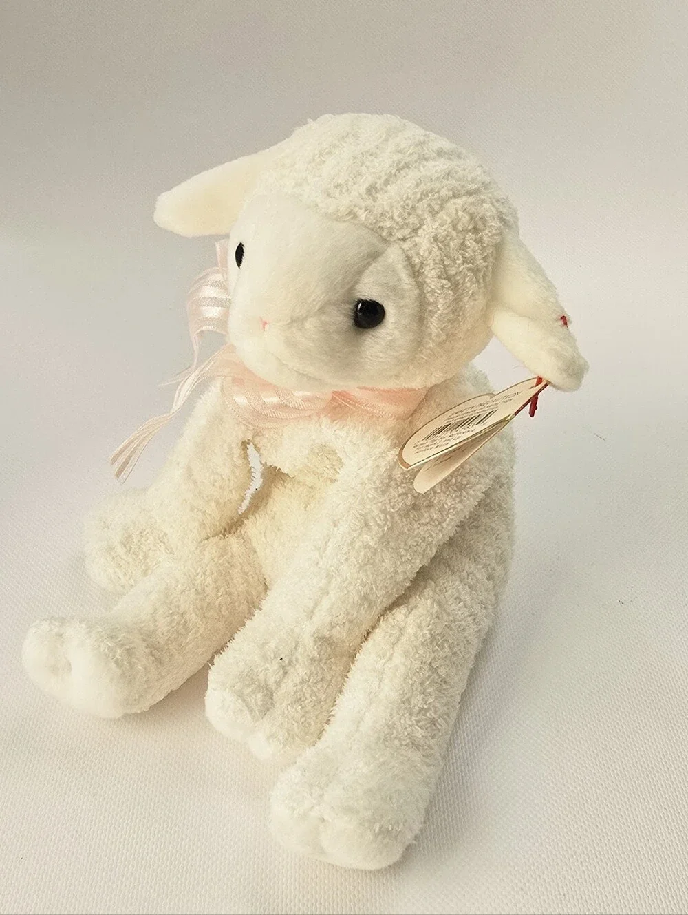 Ty Beanie Baby Lullaby Lamb 2002 Retired White Plush Original Tags